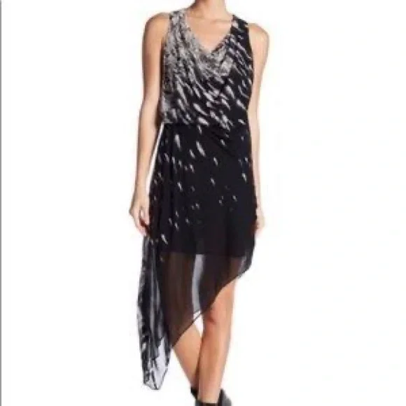 haute hippie asymmetrical dress Haute Hippie Halter A-Line Dress